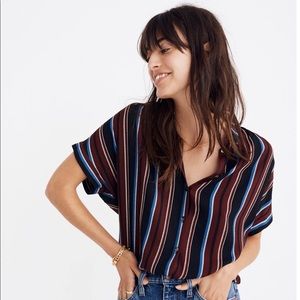 Madewell Central Drapey Shirt Menford Stripe